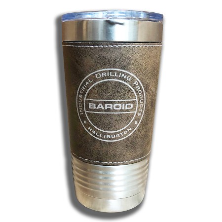 20oz. Leather and Stainless Steel Tumbler