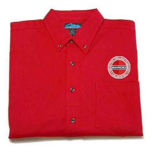 **CLOSEOUT** Tri-Mountain Men's Director S/S Twill in Red