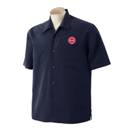 Harriton Barbados Textured Camp Shirt