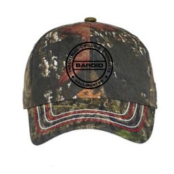 Americana Contrast Stitch Camouflage Cap - Black Logo