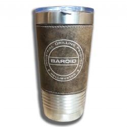 20oz. Leather and Stainless Steel Tumbler